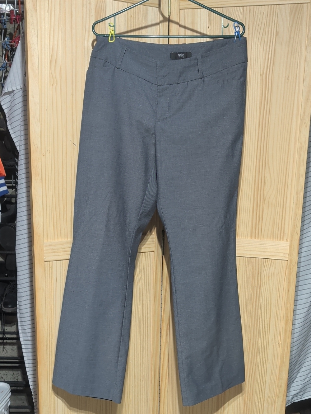 Women's Grey Dress Pants - Classic Straight Fit